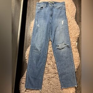 Joe's Jeans Blue Denim Niki Mid Rise Boyfriend